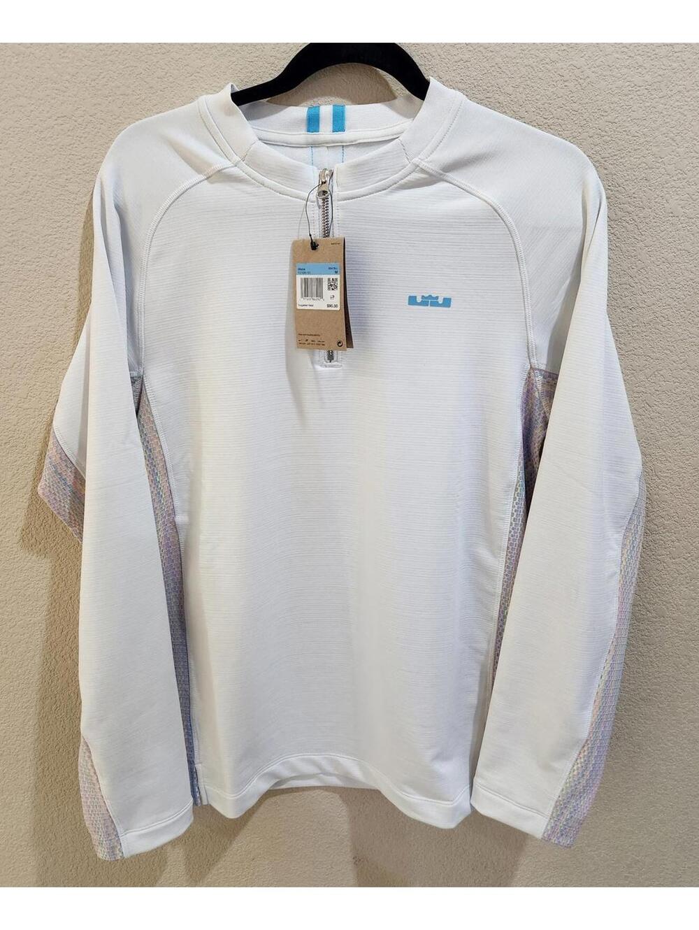 New Nike Men's L/S Sweatshirt LeBron DNA Dri Fit 1/4 Zip Pullover Sz Medium